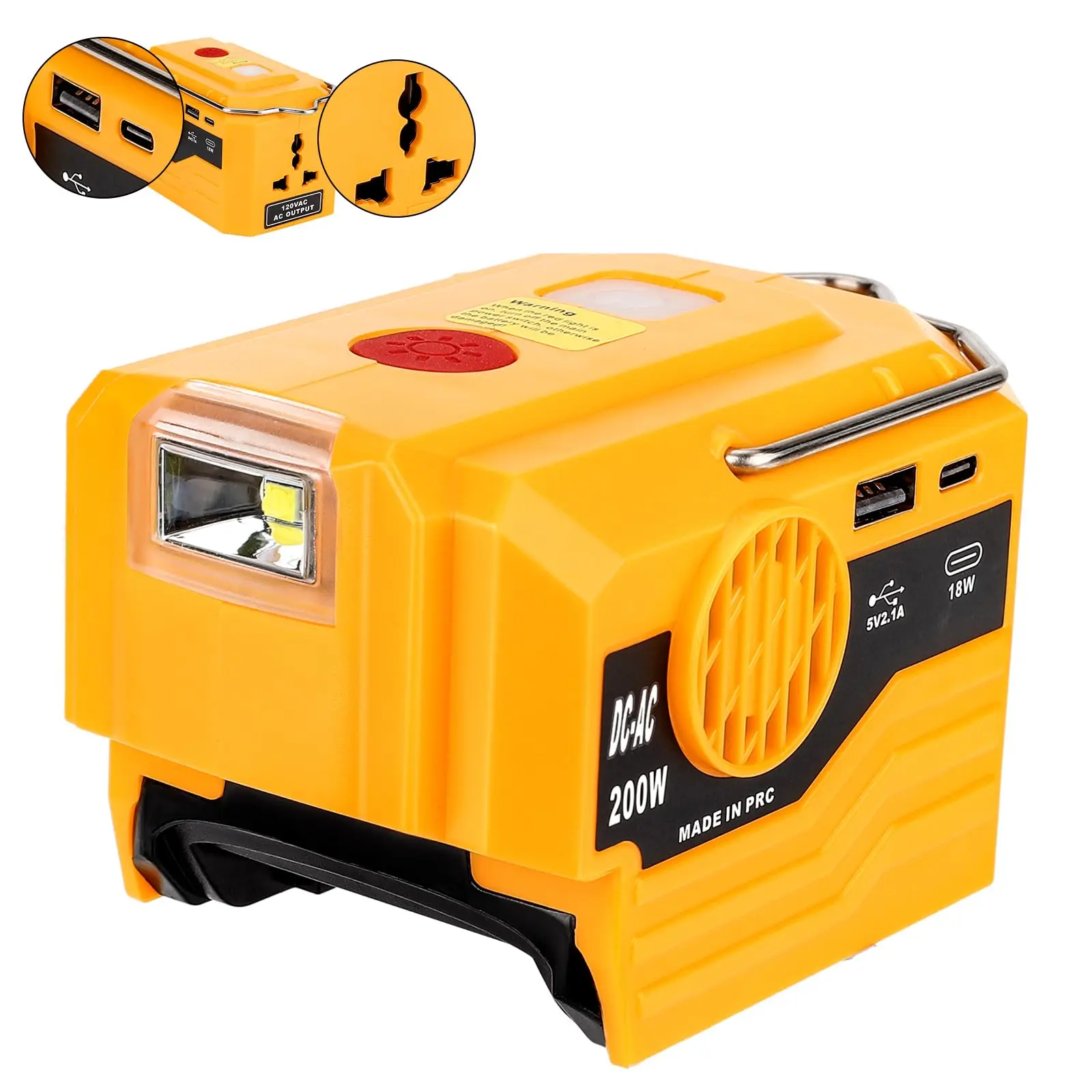 Outdoor Power Inc - Outdoor-Camping-Stromgenerator für Dewalt 20V Akku 200W