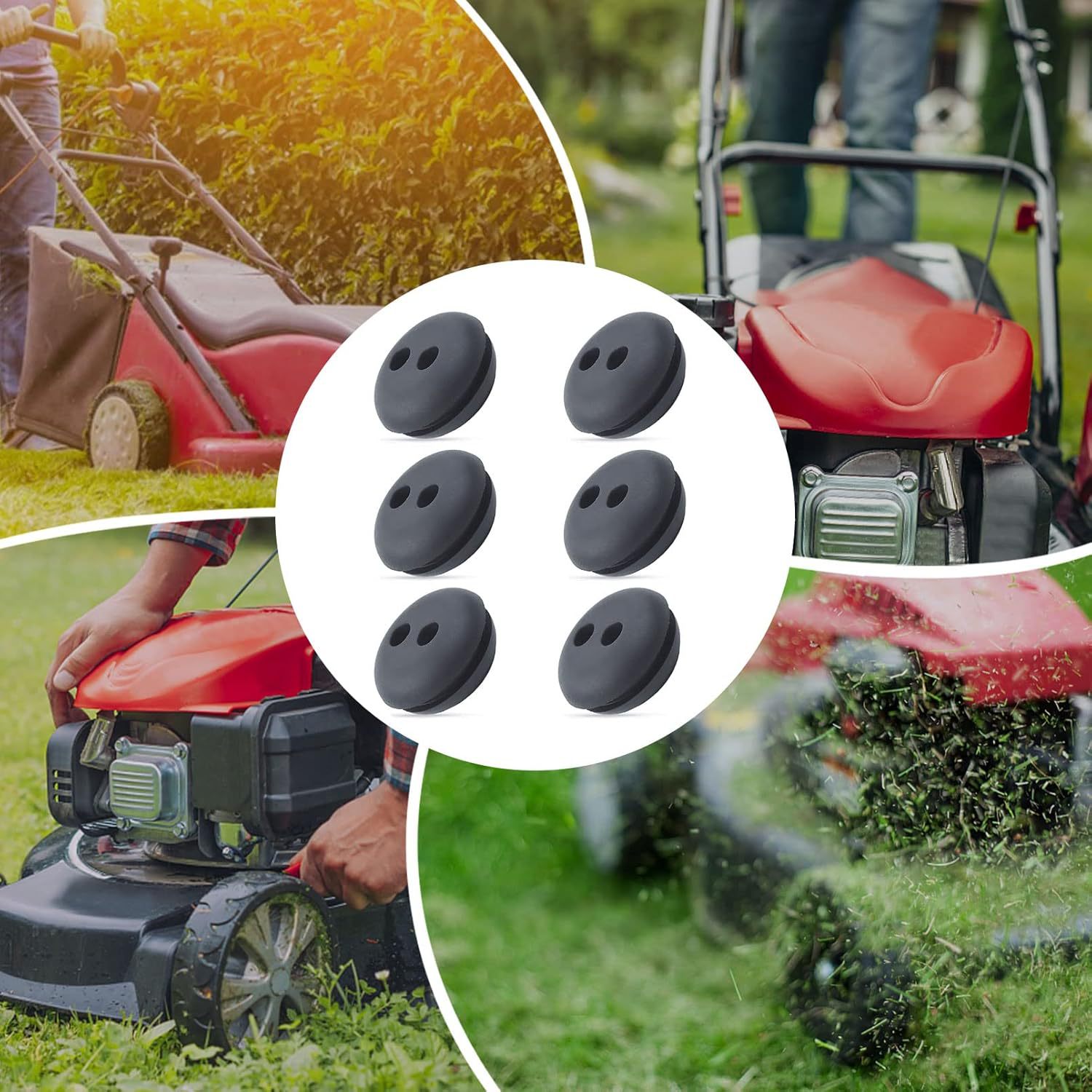 Outdoor Power Grommet - Gummidichtung für 21-mm-Tankloch-Trimmer, Freischneider, Kraftstoffleitung, Reparatur-Ersatzteil,