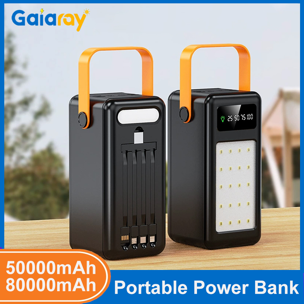 Outdoor Usb Power Supply - 50000mAh 80000mAh Tragbare Powerbank Schnellladung Externe