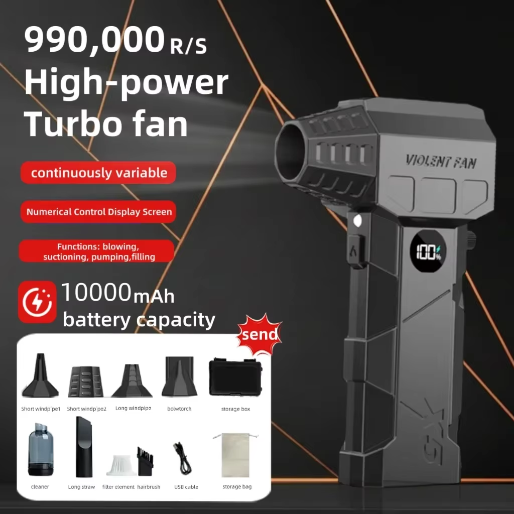 Outdoor Power Vacuum - X5 Turbogebläse 99.000 U/min Motor Bequemes