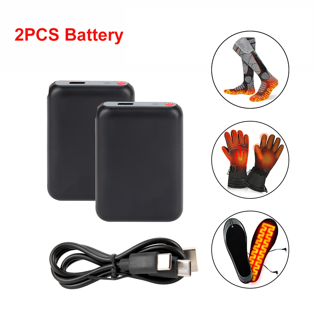 Outdoor Usb Power Supply - 5V 6000mAh Beheizte Socken-Batterie für warme