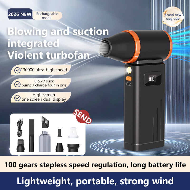 Outdoor Power Vacuum - Handstaubsauger 2-in-1 Saug- und Blasfunktion Hochgeschwindigkeits-USB-Ladung