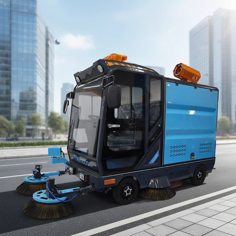 Outdoor Power Vacuum - Energiesparender Elektrischer Aufsitz-Straßenreiniger für den Außenbereich
