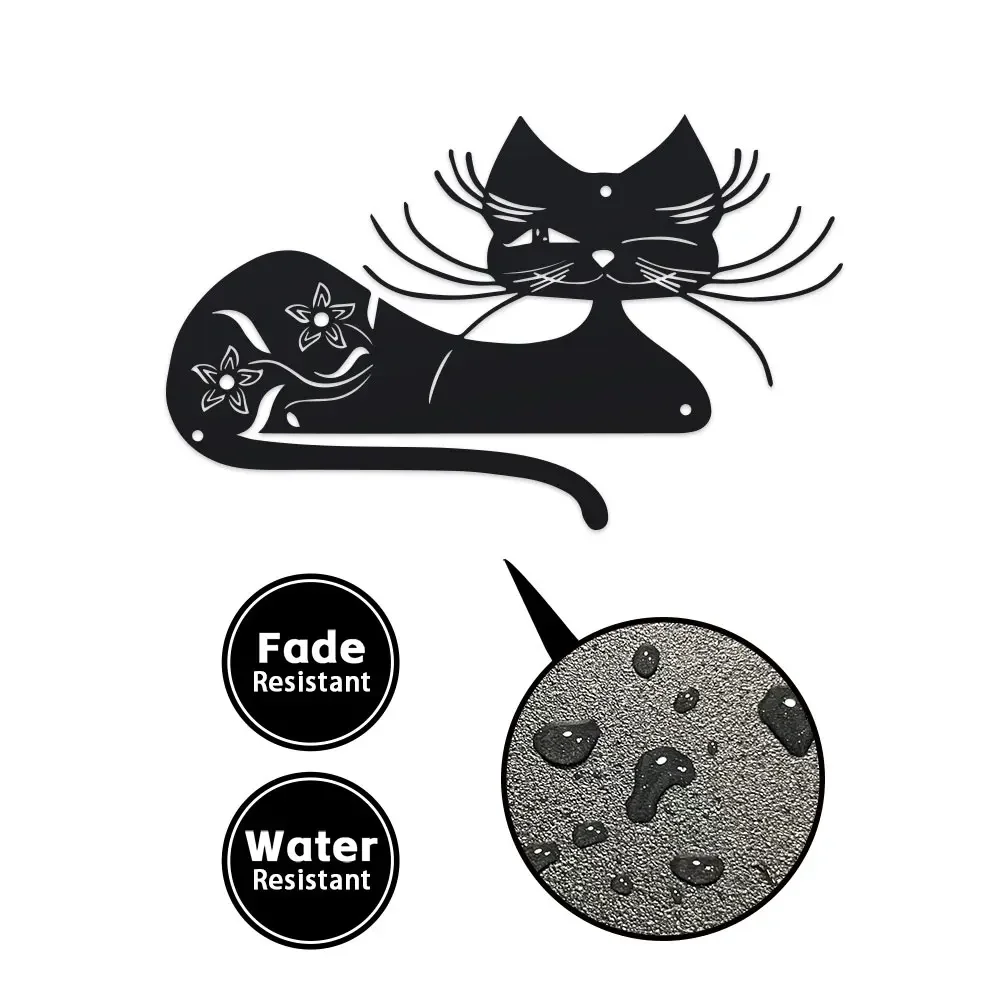 1 Stück Elegante schwarze Katz – Outdoor Powerwall Bewertung und Preis
